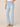 Powder Blue Artisanal Denim Absolution High Rise Embroidered Cascading D Back Pocket Itty Bitty Boot Petite Jean