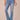 Mid Blue Denim Absolution High Rise Embroidered Cascading D Back Pocket Itty Bitty Boot Tall Jean