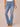 Mid Blue Denim Absolution High Rise Embroidered Cascading D Back Pocket Itty Bitty Boot Tall Jean