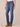 Blue Vintage Denim Absolution Mid-Rise Fading Angled Dart Seam Straight Leg Petite Jean