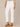 Optic White Absolution High Rise Front Faux Lip Seam Spliced Ankle Length Hem Straight Leg Jean