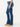 "Ab"solution Blue Denim Embroidered Back Pocket Itty Bitty Boot Jeans