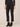 Black Denim Absolution Mid-Rise Cropped Scallop Fray Hem Slim Straight Jean