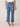 Mid Blue Denim Absolution Mid Rise Repreve Split Double Layer Fray Kick Flare Hem Jean
