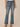Mid Blue Artisanal Denim Absolution High Rise Sweetheart Yoke Out There Flare Jean