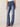 Blue Denim Absolution Skyrise Sailor Button Pocket Fading Whiskering Long Flare Petite Jean