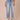 Light Blue Artisanal Denim Absolution High Rise Sailor Pocket Carpenter Loop Roll Cuff Buttoned Patch Pocket Faded Straight Leg Jean