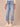 Light Blue Artisanal Denim Absolution High Rise Sailor Pocket Carpenter Loop Roll Cuff Buttoned Patch Pocket Faded Straight Leg Jean