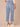 Light Blue Artisanal Denim Absolution High Rise Sailor Pocket Carpenter Loop Roll Cuff Buttoned Patch Pocket Faded Straight Leg Jean