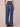 Blue Denim Absolution Skyrise Center Front Seam Trouser Pocket Petite Wide Leg Jean