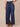 Indigo Denim Absolution Skyrise Tulip Hem Dart Seam Wide Leg Jean