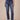 Blue Denim Absolution High Rise Slim Straight Embroidered Cascading D Back Pocket Clean Finish Fray Hem Jeans