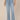 Powder Blue Artisanal Absolution Skyrise Sailor Button Double Side Seam Itty Bitty More Bootcut Jean