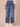 Mid Blue Denim Absolution Skyrise Fading Whiskering Fray Hem Angled Pocket Round Up Wide Leg Boyfriend Jean