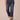 Indigo Denim Absolution High Rise Embroidered Cascading D Pocket Split Fray Cuff Boyfriend Jean