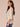 Pale Peach Multi Three Quarter Scallop Drop Shoulder Sleeve Crochet Placket V-Notch Neck Abstract Print Peplum Petite Woven Top