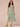 Marine Green Multi Short Double Flutter Puff Sleeve Smocked Waist Deep V-Neck Leafy Print Side Pocket Tiered Skirt Petite Woven Dress