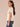 Off White Short Flutter Floral Die Cut Embroidered Sleeve Mixed Media Pointelle V-Neck Banded Petite Hem Top