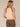 Pale Stone Sweet Toffee Mult Sleeveless Stripe Crochet Round Neck Banded Hem Sweater Tank Top