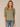 Heather Oregano Elbow Puff Blouson Sleeve Smocked Shoulder Scallop V-Neck Center Front Seam Center Front Seam Hi-Low Hem Petite Knit Top
