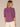Heather Passion Fruit Elbow Puff Blouson Sleeve Smocked Shoulder Scallop V-Neck Center Front Seam Center Front Seam Hi-Low Hem Petite Knit Top