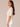 Heather Vanilla Pleated Elbow Sleeve Seaming Side Ruching Scoop Neck Soutache Detail Petite Knit Top
