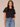Black Short Flange ShoulderSleeve Side Paneling Scoop Neck Shimmery Knit Top
