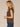 Dark Roast Cap Sleeve Scoop Neck Shirttail Surplus Hem Stripe Print Knit Top