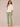 Three Quarter Blouson Sleeve Button Down Crochet Inset Woven Top