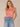 Cashmere Rose Animal Print Extended Double Cap Sleeve Snap Scoop Neck Knit Top