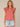 Cashmere Rose Flutter Cap Sleeve Round Split Neck Mixed Media Knit Top
