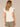 Off White Flutter Cap Sleeve Round Split Neck Mixed Media Knit Top
