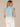 Light Blue White Gradient Flutter Cap Sleeve Button Down Collared V-Neck Petite Woven Shirt