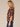 Chocolate Truffle Multi Below Elbow Ruched Sleeve Ruffle Stand Collar Split Neck Cinched Back Yoke Tropical Cheetah Print Petite Woven Top