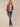 Mocha Brown Three Quarter Cinched Blouson Sleeve Scallop Edge Open Front Back Center Seam Cropped Hem Woven Jacket