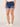Indigo Denim Absolution Mid-Rise Fading Dart Seam Roll Cuff Plus Size REPREVE Short