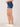 Indigo Denim Absolution Mid-Rise Fading Dart Seam Roll Cuff Plus Size REPREVE Short