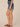 Mid Blue Artisanal Denim Absolution High Rise Spade Pocket Roll Cuff Short