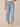 Light Blue Artisanal Denim Absolution High Rise Whiskering Cropped Hem Wide Leg Jean