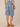 Light Blue Artisanal Denim Absolution High Rise V-Yoke Dart Seam Porkchop Pocket Relaxed Bermuda Short