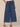 Blue Denim Skyrise Elastic Pull On Waist Faux Fly Slit Pocket Seaming Cropped Hem Pleated Wide Glider Jean