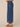Blue Denim Skyrise Elastic Pull On Waist Faux Fly Slit Pocket Seaming Cropped Hem Pleated Wide Glider Jean