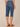 Blue Vintage Denim Absolution Mid-Rise Embroidered Cascading D Rope Pocket Fray Hem Skimmer Jean