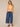 Sicilian Orange Multi Short Extended Roll Cuff Sleeve Twist Front Hem Scoop Neck Petite Knit Top