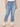 Mid Blue Denim Absolution High Rise Slim Straight Embroidered Cascading D Back Pocket Clean Finish Fray Hem Plus Size Jeans