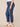 Blue Indigo Denim Absolution High Rise Ankle Length Step Clean Finish Fray Hem Splicing Whiskering Straight Leg Plus Size Jean
