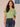 Green Tea Vanilla Short Seaming Sleeve Embroidered Graphic Pocket Scoop Neck Knit Boyfriend Tee Shirt Pluz Size Knit Top
