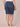 Indigo Denim Absolution High Rise Coin Pocket Cuffed Hem Repreve Bermuda Plus Size Short