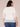 White Three Quarter Bell Sleeve Mesh Scallop Edge Scoop Neck Embroidered Double Flounce Peplum Hem Plus Size Woven Top