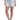 "Ab"solution High Rise Sky Light Blue Railroad Stripe Fray Hem Womens Denim Utility Shorts